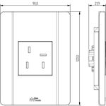 1 Tomada Telefone Padrão Telebrás com placa Rapid Branca (41302)