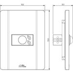 1 Sensor de Presença 200W/127Vca ou 300W/220Vca com placa Prisma (84025)