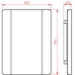 Placa 4X2 Cega Prisma (83005)