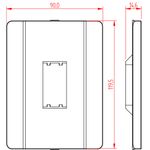 Placa 4X2 para 1 Módulo Vertical Prisma (83001V)