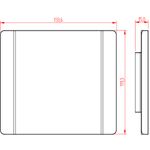 Placa 4X4 Cega Prisma (83010)