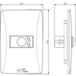 1 Sensor de Presença 200W/127Vca ou 300W/220Vca com placa Petra (81036)