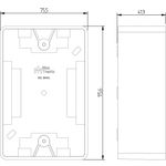Caixa Modular 4X2 Milleniun 75X115X42mm (73001)