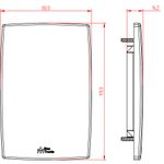 Placa 4X2 Cega Mec-Plus (82105)