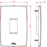 Placa 4X2 para 1 Mod Vertical Mec-Plus (82101)