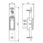 1 Interruptor Simples 10A/250Vca Engate Convencional sem placa Preto Clássica (10001)