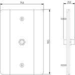 Conector para Antena Engate Convencional com placa Milleniun (21027)