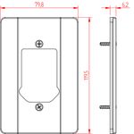 Placa 4X2 para 2 Interruptores + 1 Tomada Milleniun (39139)