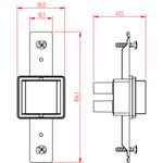 1 Interruptor Bipolar 25A/250Vca sem placa Milleniun (20013)