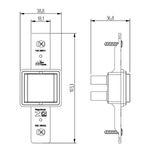 1 Interruptor Bipolar Paralelo 10A/250Vca sem placa Preto Clássica (10023)