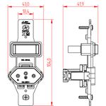 Interruptor Paralelo + Tomada 2P+T 10A/250Vca sem placa Preto Clássica (39073)