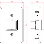 1 Interruptor Bipolar 25A/250Vca Engate Convencional com placa Clássica (11024)