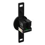 Tomada RJ45 Cat5e sem placa Preto Clássica (40126)