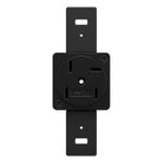 Tomada Telefone Padrão Telebrás + Suporte sem placa Preto Clássica (40125)