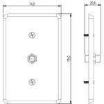 Conector para Antena com placa Clássica (11027)