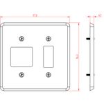 Placa 4X4 para 1 Seção + 2 Seções Clássica (12012)