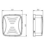 Conjunto Sobrepor Modular com 1 Campainha Bivolt 110/220Vca 80dB Petra (87012)