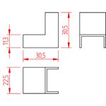 Cotovelo Interno 20mm Branco (32004)