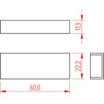 Luva 20mm Branco (32007)