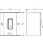 Conjunto Sobrepor Milleniun com 1 Pulsador Minuteria 10A/250Vca Engate Convencional (61011)