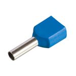 Terminal Ilhós Duplo Isolado 2,5mm² Azul - Maleta com 20 Unidades (93100)