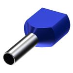 Terminal Ilhós Duplo Isolado 2,5mm² Azul - Saco com 100 Unidades (93112)