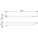 Abraçadeira de Nylon 100 X 2,5 mm Azul Pacote com 50 Unidades (92028)
