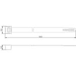 Abraçadeira de Nylon 540 x 12,7 mm Preta – Pacote com 25 Unidades (92051)
