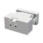 Módulo de Tomada USB A+C 3A Entrada 110Vca/240Vca 0,5A e Saída 5Vca Branco Brilho (40017)