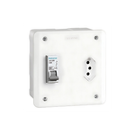 Caixa MultiLig Embutir com Disjuntor DIN 1 Polo, 25A + Tomada 20A (ML125-IE)