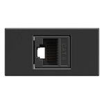 Módulo Tomada RJ45 Cat6 Preto Brilho (41419)