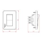 Interruptor Paralelo 10A/250Vca Engate Convencional com placa Mov-Plus (81149)