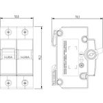 DQE2100 - Disjuntor NEMA, 2 Polos, 100A, 5kA/220Vca, 3kA/380Vca (E89232)