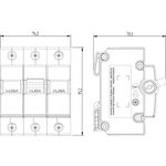 DQE3030 - Disjuntor NEMA Tripolar (3 Polos), 30A, 5kA/220Vca, 3kA/380Vca (E89289)