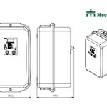 Chave Magnética Eletrônica Bivolt 40A 220Vca/380Vca (E90711)
