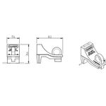 Trava para Disjuntor JTW, MUVW, DQE(NEMA) - Unidade (E90384)