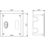 Caixa MultiLig Embutir com Tomada 10A (ML10-E)