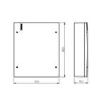 Caixa de Passagem Vision de Sobrepor Opaca 317x380mm (VR-317X380-P)