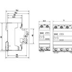 CDJ463S - Interruptor Diferencial, 4 Polos, 63A, 30mA, By Hager (E90334)
