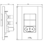 2 Interruptores Paralelos Soft + 1 Tomada 2P+T 20A/250Vca Engate Convencional com placa Prisma (39826)