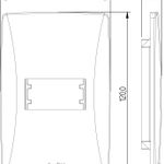 Placa 4X2 para 1 Módulo Horizontal Petra (82001H)