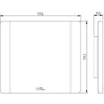 Placa 4X4 Cega Rapid Branca (86038)
