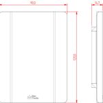 Placa 4X2 Cega Rapid Preta (85037)