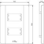 Placa 4X2 Cega Rapid Branca (86033)