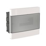 Caixa Vision de Embutir com Porta Fumê para 9 Disjuntores DIN ou 6 Disjuntores NEMA e com 1 Barramento de Neutro ou Terra (VD09TD)