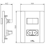1 Interruptor Simples + 1 Tomada 2P+T 10A/250Vca Engate Soft com placa Rapid Branca (39797)