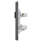 1 Interruptor Paralelo + 1 Tomada 2P+T 20A/250Vca Engate Convencional com placa Rapid Preta (39810)