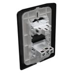 1 Interruptor Paralelo + 1 Tomada 2P+T 20A/250Vca Engate Convencional com placa Rapid Preta (39810)