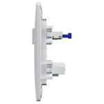 1 Interruptor Simples + 1 Tomada 2P+T 10A/250Vca Engate Convencional com placa Petra (39057)