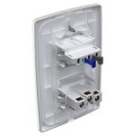 1 Interruptor Simples + 1 Tomada 2P+T 10A/250Vca Engate Convencional com placa Petra (39057)